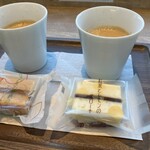 カフェ イソミ テラス - コーヒーとクローネ2種