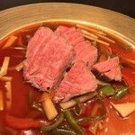 イタリアン チャイナバル村塾 - サーロインを使って青椒肉絲♡