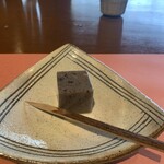 りょうり舎やまゆ - デザート  黒豆の羊羹