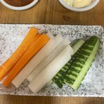 たぬき - 野菜スティック