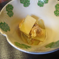 京料理 貴与次郎 - タケノコ、ふき、あげの土佐煮