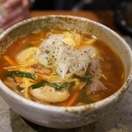 炭火焼肉ホルモンさわいし - ユッケジャンラーメン