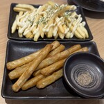 スシスミビ - ごぼうフライ　　　ポテトフライアンチョビマヨ