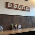 AOZORA - 店内、カウンター席が出来ました♪椅子が高めなのです。