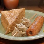 桶家乃隠居 - 厚揚げ、すじ肉、ごぼてん