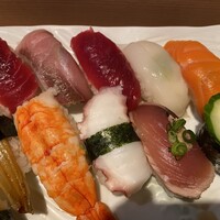 鮨丸 - にぎりのシャリは気持ち大きいような