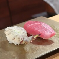 寿司 すみたに - 車えび、まぐろ