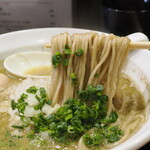 丿貫 - 鮑の肝蕎麦の麺