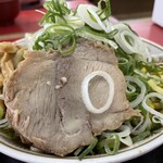 ラーメン もっけだの - 『白味噌豚骨ラーメン+ネギ+トッピング全盛り』