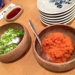 きくち - 2014/5/17　薬味　もみじおろし＆わけぎ！