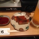 きくち - 2014/5/17　ビール＆煮凝り♪