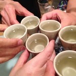きくち - 2014/5/17　日本酒で、2回目の乾杯！