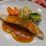 キッチン ブルー グローブ - 反対側から、サフラン仕立てブロード・ベイ・ベッシェはタップリ