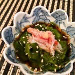 ふくら - わかめ酢の物　肉厚、歯ごたえ抜群