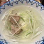 味の牛たん喜助 東京駅八重洲北口店 - テールスープ