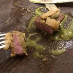 forare - ほうらピンク色のもち豚肉、自家製パンもついて美味し過ぎ