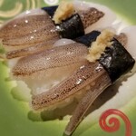 回転寿し トリトン - 津軽海峡産やりいかゲソ。