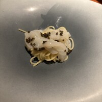 蒼 - 障泥島賊とオシェトラキャビア 　の冷製フェデリーニ