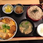 Soba Mangetsu - ヒレかつ丼セット