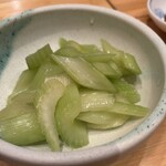 武屋食堂 - セロリの浅漬け