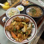 中国料理 頤和園 - 鶏肉の甘酢丼セット