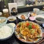 中国料理 頤和園 - イワエンセットの＂豚肉と玉子の炒め＂