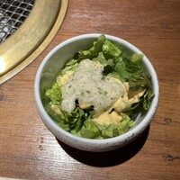 和牛とタン 焼肉 とみ 新橋本店 - とみちゃんサラダ