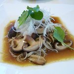 昭和産の茸を使った季節限定の和風パスタ