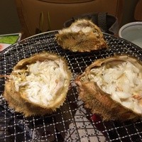 かに道楽 銀座八丁目店 - 毛かに甲羅盛炭火焼