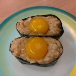 すし江戸 - うずら納豆