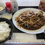 ドライブイン化粧坂 - レバー定食