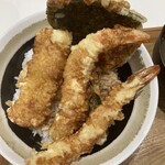 いわいたけし丼 - ツレの天丼