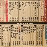 大衆酒場 天神大ホール - メニュー