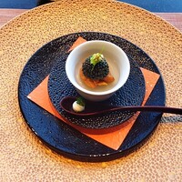 ナベノ-イズム - スペシャリテ　蕎麦がき　ウニ　キャビア