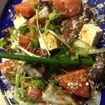 三拍子 - 豆腐とトマトとタコのイタリアンサラダ
