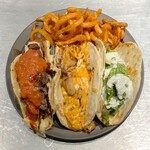 ブルー エントランス キッチン - 