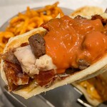 ブルー エントランス キッチン - 