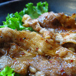 さん源醤 - セットのカルビ丼アップ