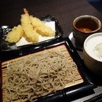 吟醸料理・そば ふくろう - 【海老天せいろ　￥1,280】