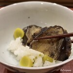 御料理 寺沢 - あわびが丸々一個使われていました