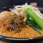 味噌っ子 ふっく - 味玉担々麺（もやし大盛り、山椒、麺半）
