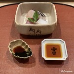 御料理 寺沢 - 鰆の焼霜､天然間八､泥障烏賊の造り