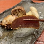 御料理 寺沢 - 炙り唐墨