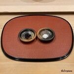 御料理 寺沢 - 実山椒の甘露煮と岩塩