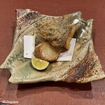 御料理 寺沢 - 松茸のフライと二子里芋の素揚げ