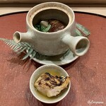 御料理 寺沢 - 中には備長炭焼の甘鯛