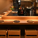 酒菜 原始焼き 竹さき - カウンター