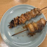 渋谷 森本 - ひな皮、ゴンボの食べかけ