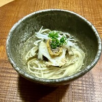 十皿 - 蒸し鮑と鳴門わかめそば