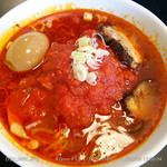 ら～めん　晴々 - トマトラーメン + 味玉